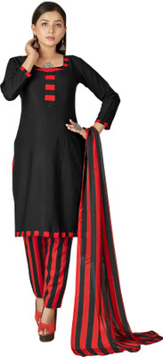 ANAND Crepe Floral Print Salwar Suit Material