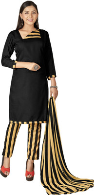 ANAND Crepe Floral Print Salwar Suit Material