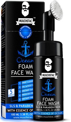 MUUCHSTAC Ocean Foam Facewash For Men Instant Freshness Deep Cleansing Daily Use Face Wash100 ml
