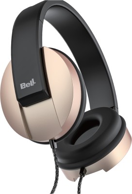 BELL BLHP115A Over Head Headphone Wired without Mic Headset(Gold, On the Ear)