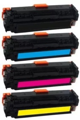 PTL 304A / CC530A / CC531A / CC532A / CC533A Toner Cartridge Black + Tri Color Combo Pack Ink Cartridge
