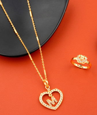 Jewel WORLD Brass, Alloy Gold-plated Gold Jewellery Set(Pack of 1)