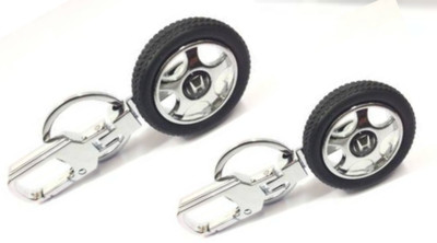 JAINSON MARTIN Combo Of Rotating Tyre Keybuckle With Bike Logo Key Chain