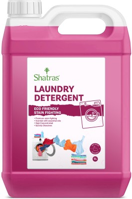 Shatras Pink Lily Liquid Detergent 5 Liter, Laundry Liquid for Fabric Care Lily Liquid Detergent(5000 ml)