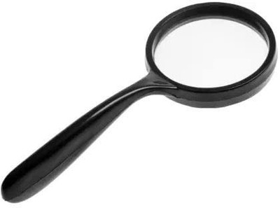 KAMAL Magnifying Glass 100 mm for Reading, Students and Viewing Small Objects 10x Lens optical Magnifying Glass(Black)