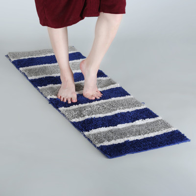 KALYAN GLOBAL Polyester Floor Mat(Blue, Extra Large)