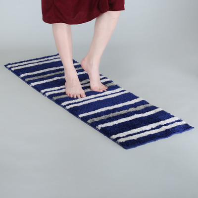 KALYAN GLOBAL Polyester Floor Mat(Blue, Extra Large)