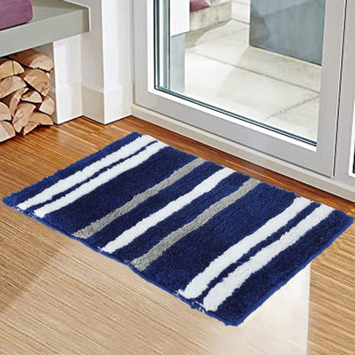 Geeta Enterprise Polyester Door Mat(Blue, Small)