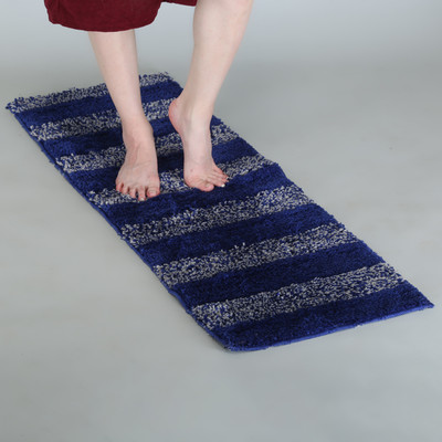 KALYAN GLOBAL Polyester Floor Mat(Blue, Extra Large)
