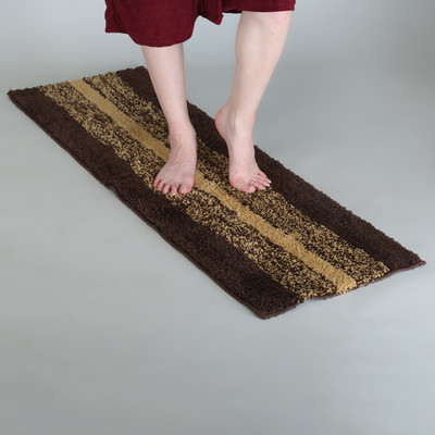 KALYAN GLOBAL Polyester Floor Mat(Chocolate, Extra Large)