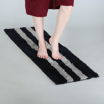 KALYAN GLOBAL Polyester Floor Mat(Black, Extra Large)