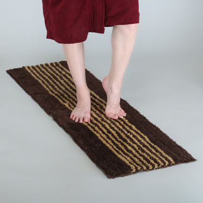 KALYAN GLOBAL Polyester Floor Mat(Chocolate, Extra Large)