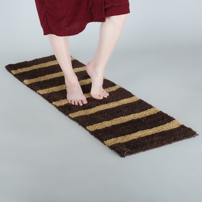 KALYAN GLOBAL Polyester Floor Mat(Chocolate, Extra Large)
