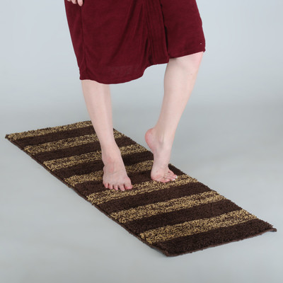 KALYAN GLOBAL Polyester Floor Mat(Chocolate, Extra Large)