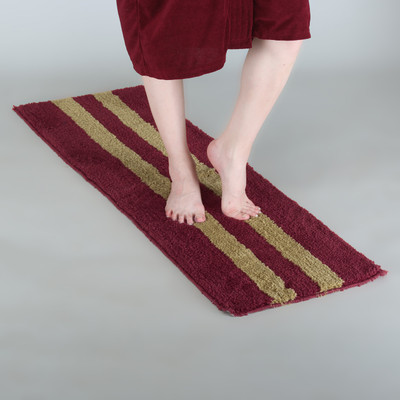 KALYAN GLOBAL Polyester Floor Mat(Maroon, Extra Large)