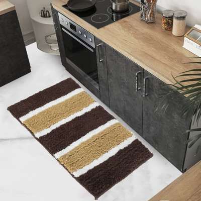 Geeta Enterprise Polyester Door Mat(Chocolate, Small)
