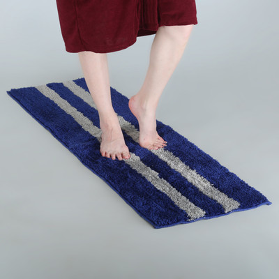 KALYAN GLOBAL Polyester Floor Mat(Blue, Extra Large)