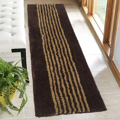 KALYAN GLOBAL Polyester Floor Mat(Chocolate, Extra Large)