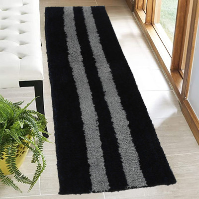 Geeta Enterprise Polyester Door Mat(Black, Extra Large)