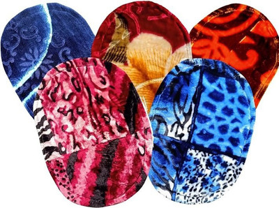 Rylie Microfiber Floor Mat(Multicolor, Medium, Pack of 5)