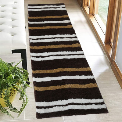 KALYAN GLOBAL Polyester Door Mat(Chocolate, Extra Large)