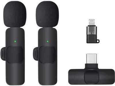 MOOZMOB K9 Dual Collar Mic For IOS/Android Type C Supported Microphone