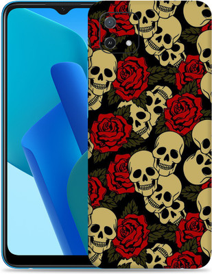 OggyBaba Oppo A16E, Skull & Roses Mobile Skin(Multicolor)