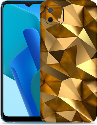 OggyBaba Oppo A16E, Polygon Golden Mobile Skin(Multicolor)