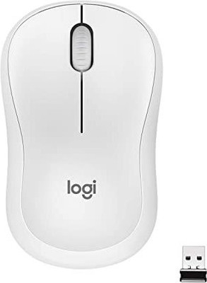 BNENTER M221 Wireless Mouse, Silent Buttons, 2.4 GHz with USB Mini Receiver, 1000 DPI Wireless Optical  Gaming Mouse(2.4GHz Wireless, White)