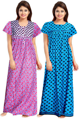 MQ FASHIONS Women Maternity/Nursing Nighty(Multicolor)