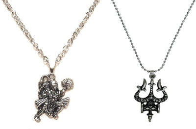 Janvi traders Hanuman_Trishul Combo Set Alloy Pendant