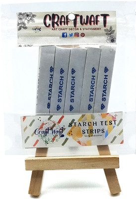 CRAFTWAFT Potassium Iodide Starch Paper for Chlorine Iodine & Peroxide Detection 100Strips Ph Test Strip(1 - 14)