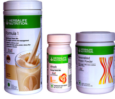 Herbalife Nutrition Formula 1 Shake Vanilla + Protein Powder 200G + Afresh Ginger Protein Shake(750 g, Vanilla, Ginger)