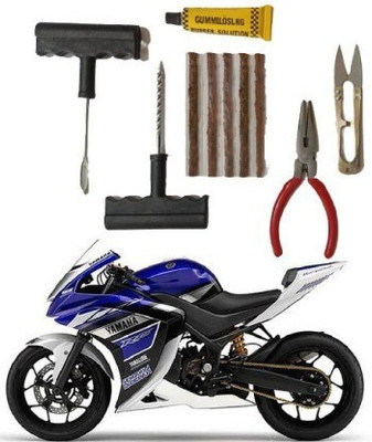 AutoGnix Tire Puncture Repair Tool Ket For Yamaha YZF-R15 Tubeless Tyre Puncture Repair Kit