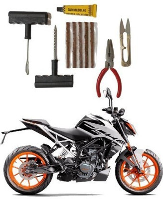 AutoGnix Tire Puncture Repair Tool Ket For Ktm 390 duke Tubeless Tyre Puncture Repair Kit