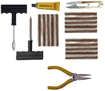 AutoGnix Puncture Full Kit For Maruti Suzuki Swift Tubeless Tyre Puncture Repair Kit