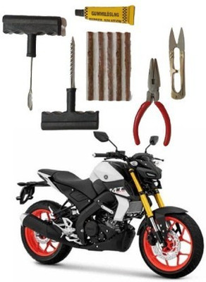 AutoGnix Tire Puncture Repair Tool Ket For 2021 Yamaha MT15 Tubeless Tyre Puncture Repair Kit