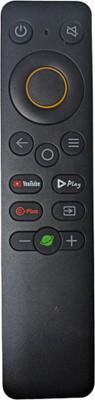 Ehop Compatible Remote control for Smart tv with Youtube and Google function Realme Remote Controller(Black)