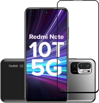 SM Styles Edge To Edge Tempered Glass for Xiaomi Redmi Note 10T 5g/Redmi Note 10T 5g(Pack of 1)