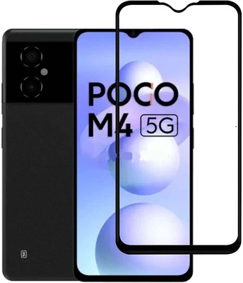 Vvr Edge To Edge Tempered Glass for Xiaomi Poco M4 5g/Poco M4 5g(Pack of 1)