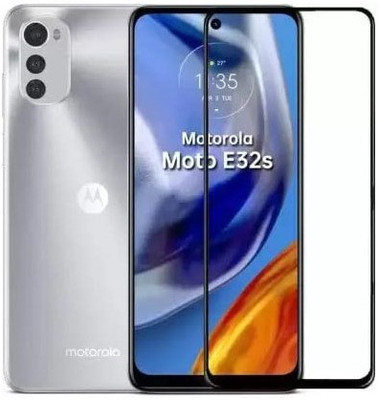 Vvr Edge To Edge Tempered Glass for Motorola E32s/Moto E32s(Pack of 1)