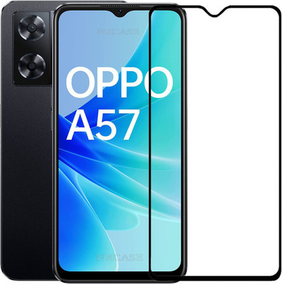 NKCASE Edge To Edge Tempered Glass for Oppo A57(Pack of 1)