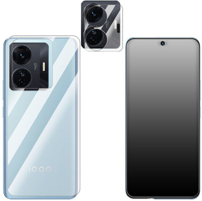 FCS Screen Guard for iQOO Z6 Pro Front + Back + Camera (Matte)(Pack of 3)