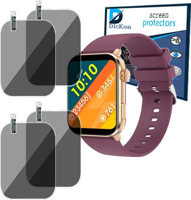 DDICKON Screen Guard for Fire-Boltt Ninja Bell Tempered Glass(Pack of 4)