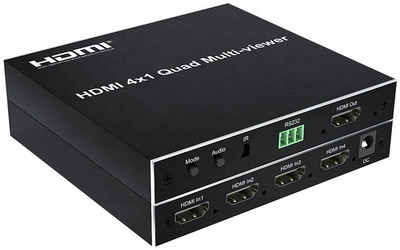 Etzin 4X1 4 In 1 Out 1080P Hdmi Quad Multiviewer(EPL-500H) Media Streaming Device(Black)