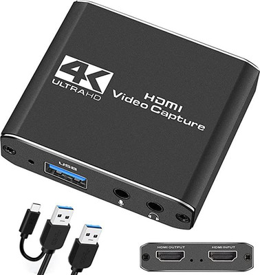 Etzin HDMI Video Capture Card USB 3.0 (EPL-800HVC) Media Streaming Device(Black)