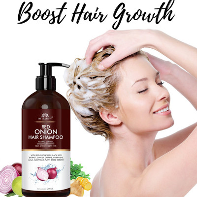 INTIMIFY Red Onion Hair Growth Shampoo for Hair Fall & Dandruff Control Men & Women(200 ml)