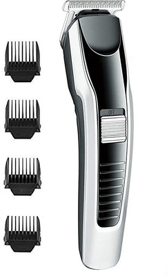Zeus Volt AT-538 Professional Beard Trimmer for Man Trimmer 60 min  Runtime 4 Length Settings(Grey)