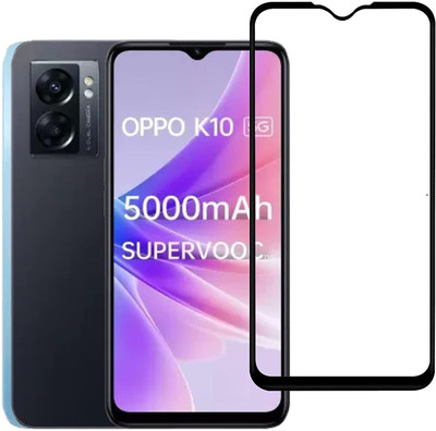 Vvr Edge To Edge Tempered Glass for Oppo K10 5G(Pack of 1)