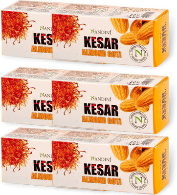 Nandini Almond Kesar Goti 25 Grm (Pack of 6)(6 x 25 g)